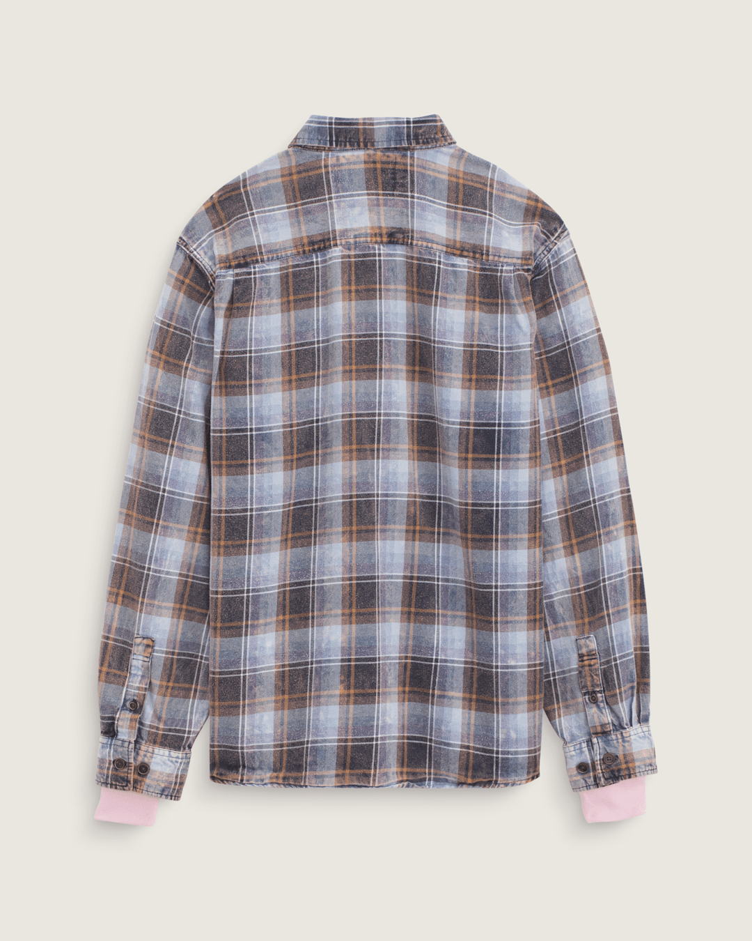 Women|Men Vans Waffle Shop Reimagined 2Fer Flannel Shirt in Grey / Blue