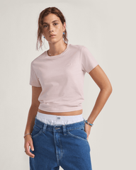 Women Vans Salton T-Shirt in Sepia Rose Pink