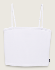 Women Vans Drew Rib Tube Top in White