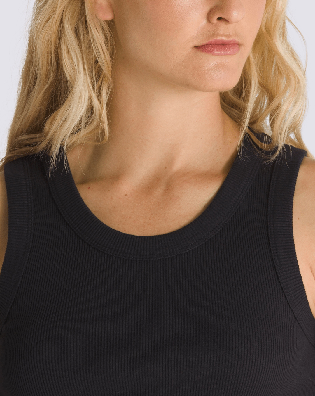 Women|Men Vans Drew Rib Tank Top in Black