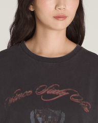 Women Vans Palm Impresa T-Shirt in Black