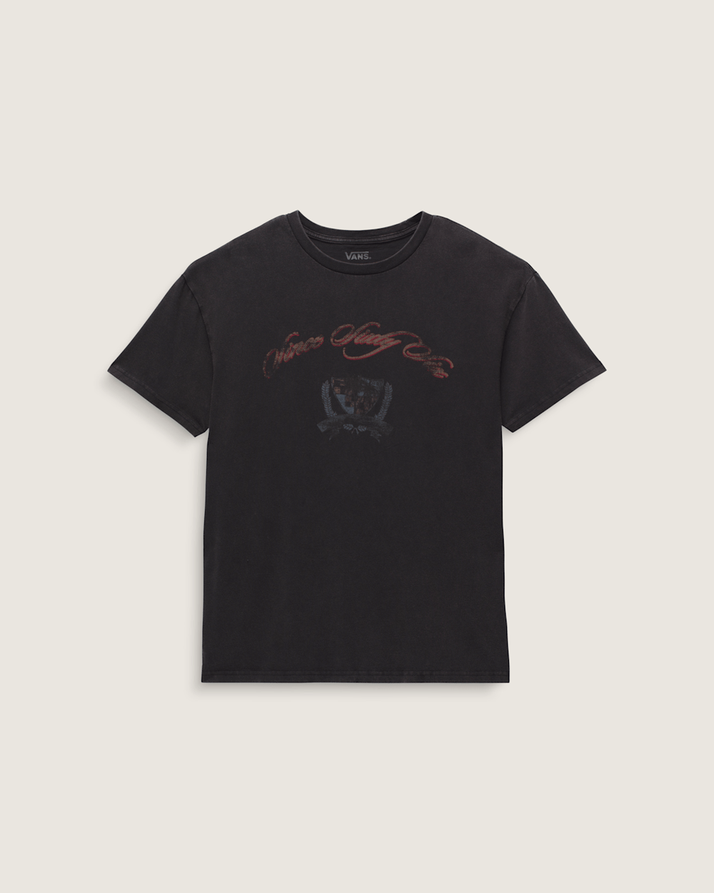 Women Vans Palm Impresa T-Shirt in Black