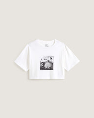 Women Vans Rhythm Relaxed Crop T-Shirt in White