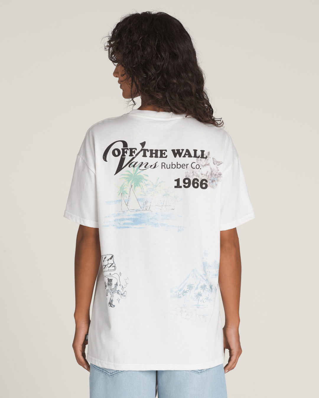 Women Vans Vintage St. Vans T-Shirt in White