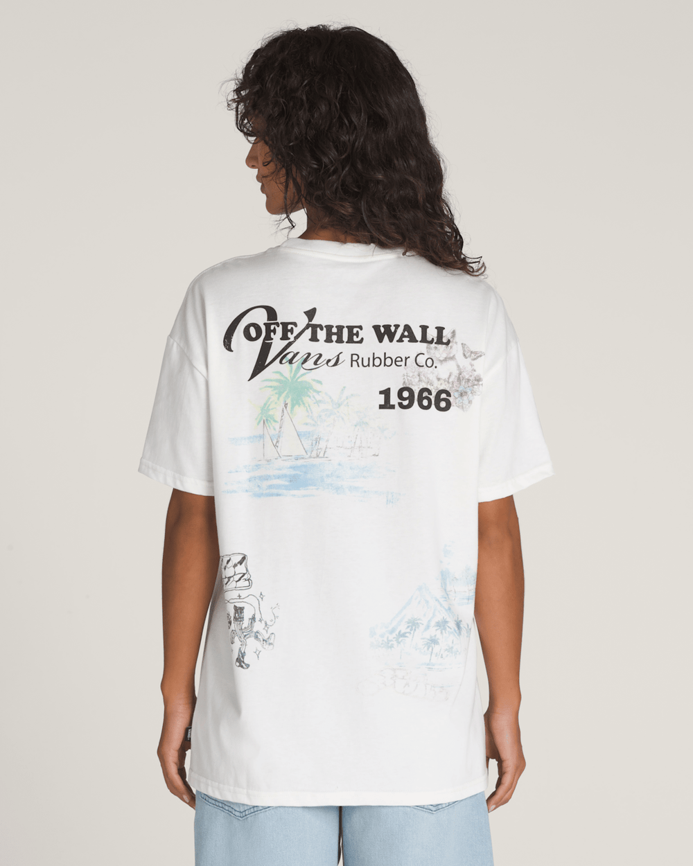Women Vans Vintage St. Vans T-Shirt in White