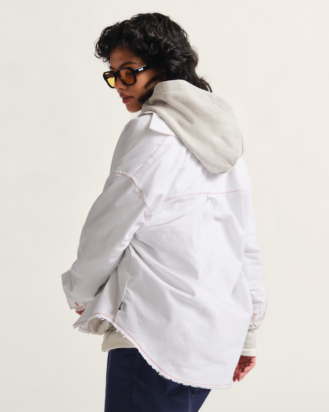 Women Vans Gillian Button Up Shirt in White