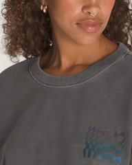 Women Vans Wildthorn Reflective T-Shirt in Faded Black