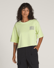 Women Vans Big Cypress T-Shirt in Shadow Lime Green
