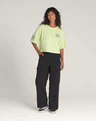 Women Vans Big Cypress T-Shirt in Shadow Lime Green