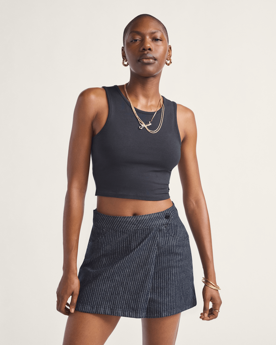 Women Vans Vans Script Tank Top in Black