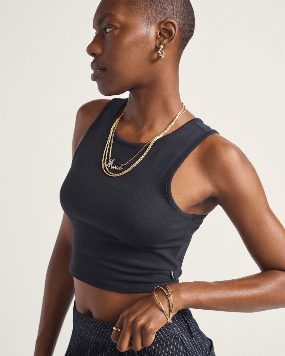 Women Vans Vans Script Tank Top in Black