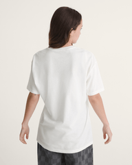 Women Vans World Peace T-Shirt in Heather White