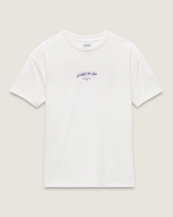 Women Vans Firemade T-Shirt in White / Purple