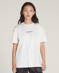Women Vans Firemade T-Shirt in White / Purple