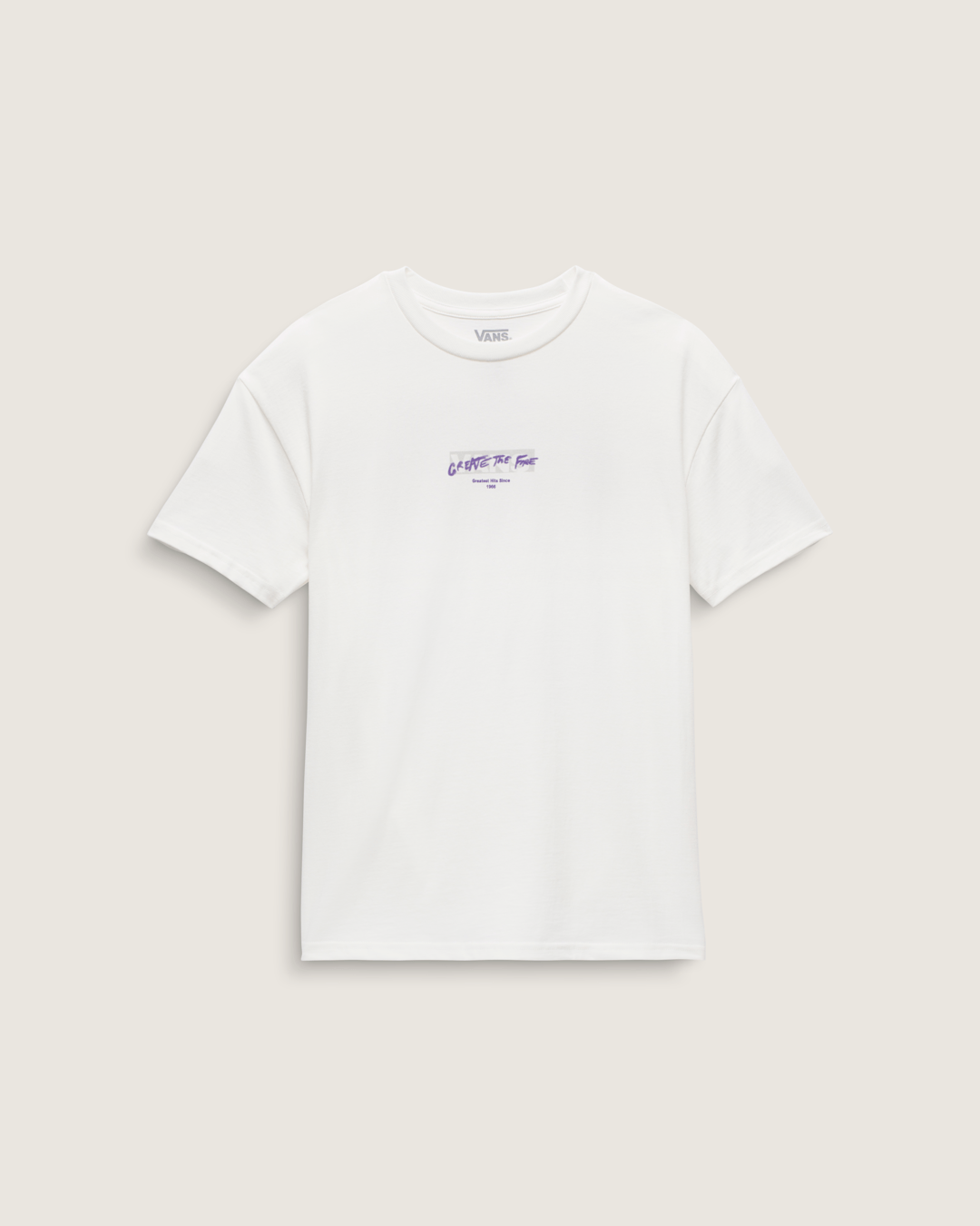 Women Vans Firemade T-Shirt in White / Purple