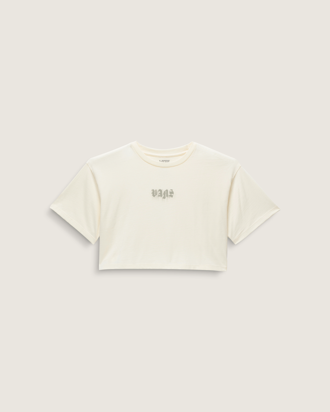 Women Vans Grafitti Nightwash T-Shirt in Lemon Icing Cream White
