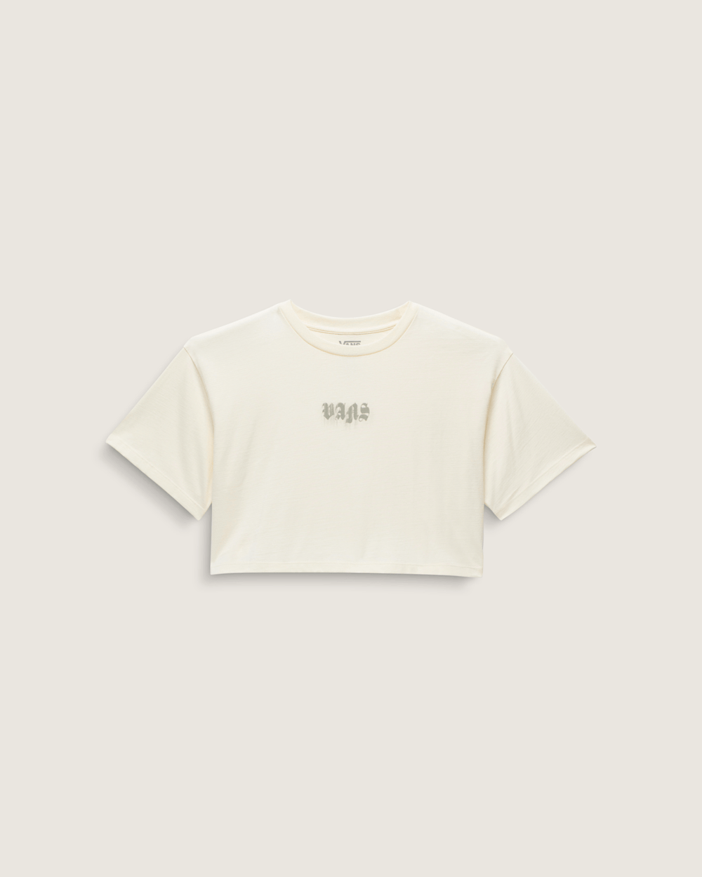 Women Vans Grafitti Nightwash T-Shirt in Lemon Icing Cream White