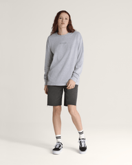 Women Vans Disco Nights Long Sleeve T-Shirt in Heather Grey