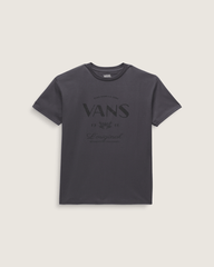 Women Vans French Lost Thoughts T-Shirt in Asphalt Grey