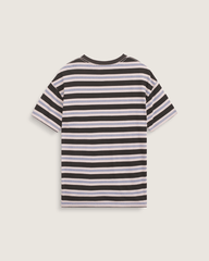 Women Vans Salton Stripe Checkerboard T-Shirt in Checkerboard Sepia Rose Pink / Black
