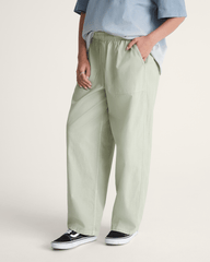 Women Vans Barrel Pants in Soft Sage Green
