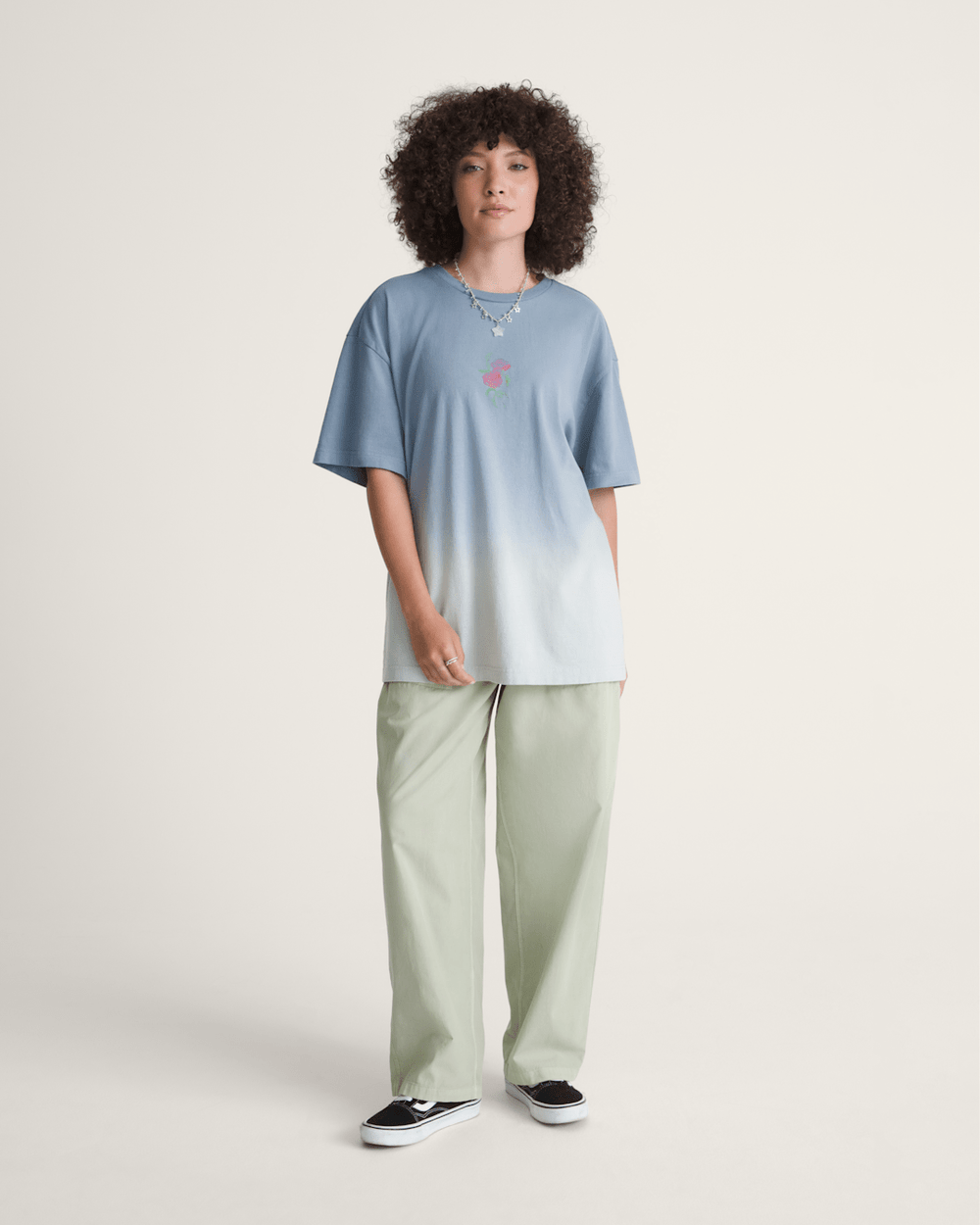 Women Vans Barrel Pants in Soft Sage Green