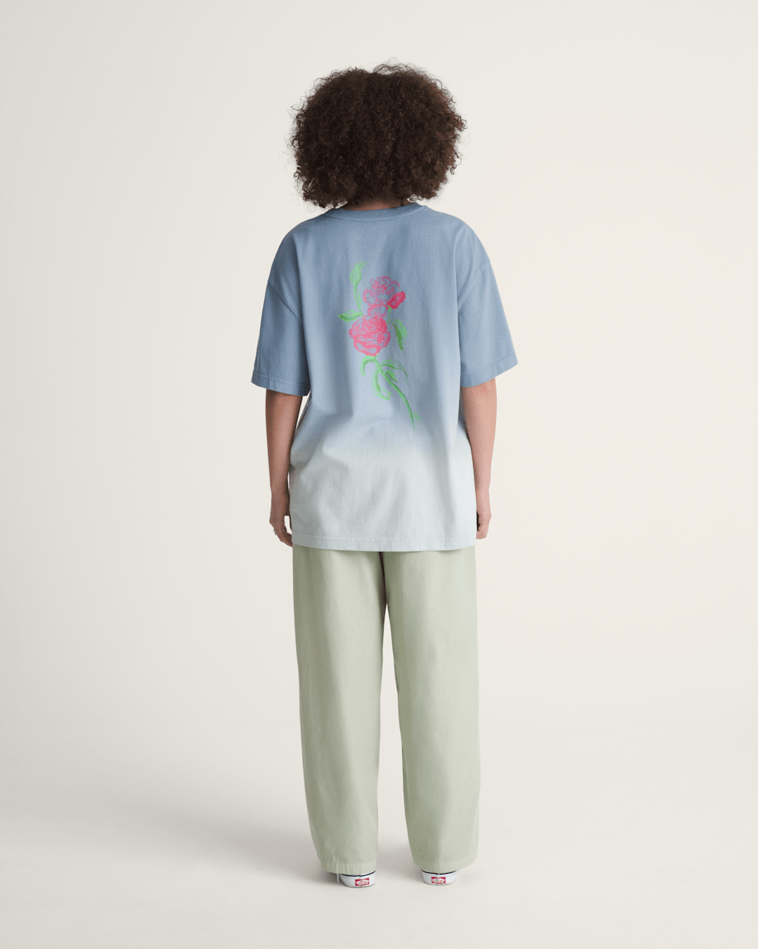 Women Vans Barrel Pants in Soft Sage Green