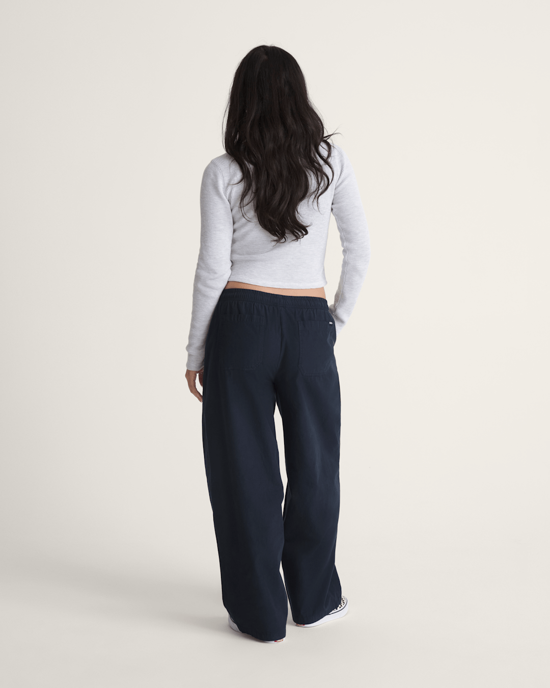 Women Vans Barrel Pants in Parisian Night Blue