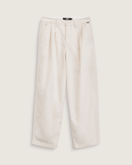 Women Vans Pleated Pants in Turtledove White