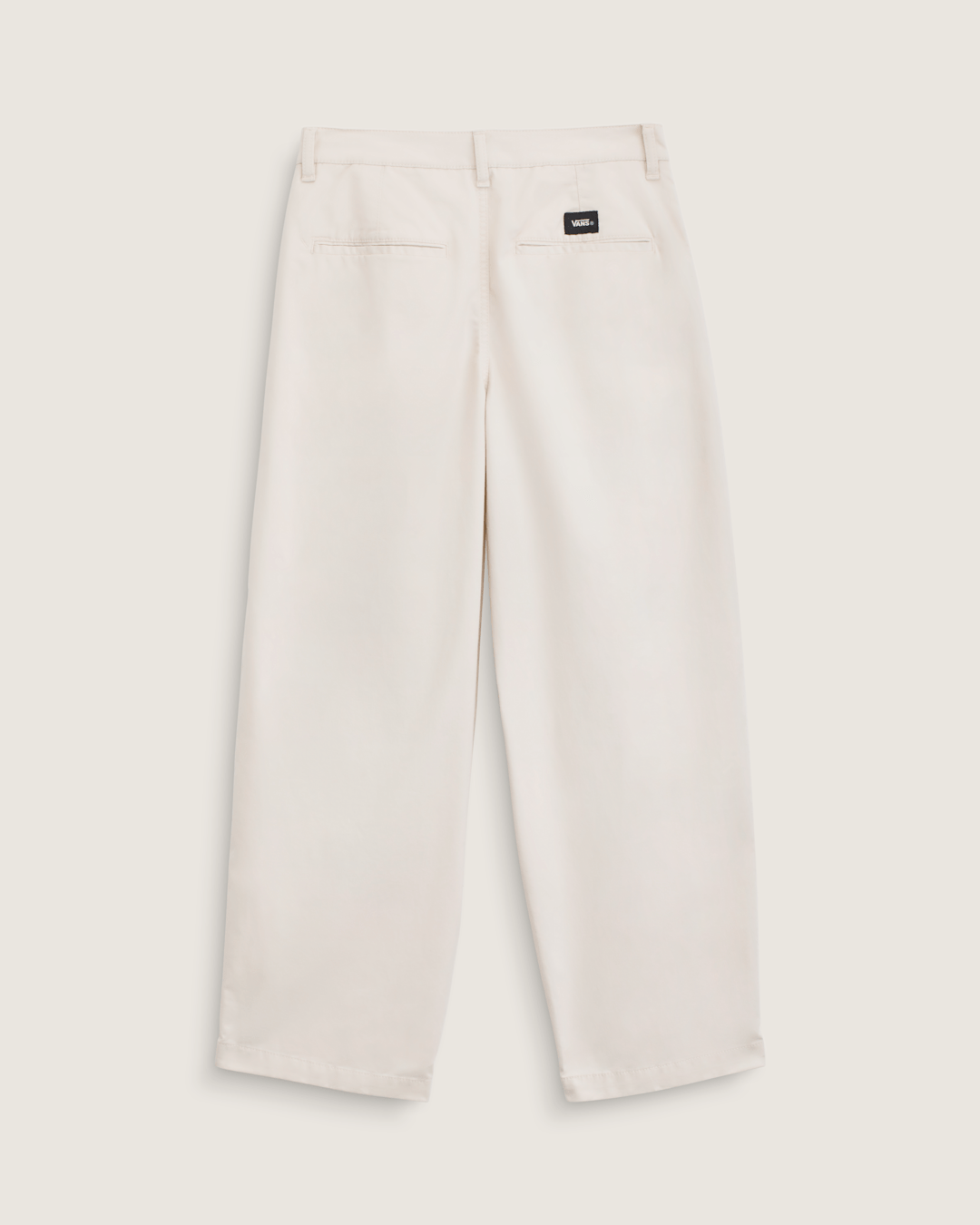 Women Vans Pleated Pants in Turtledove White