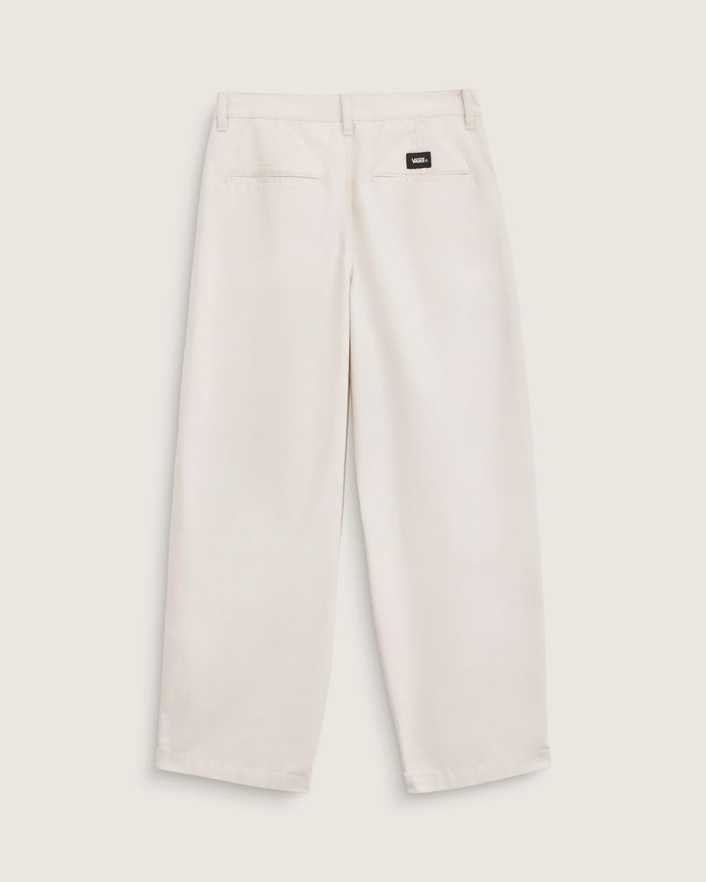 Women Vans Pleated Pants in Turtledove White