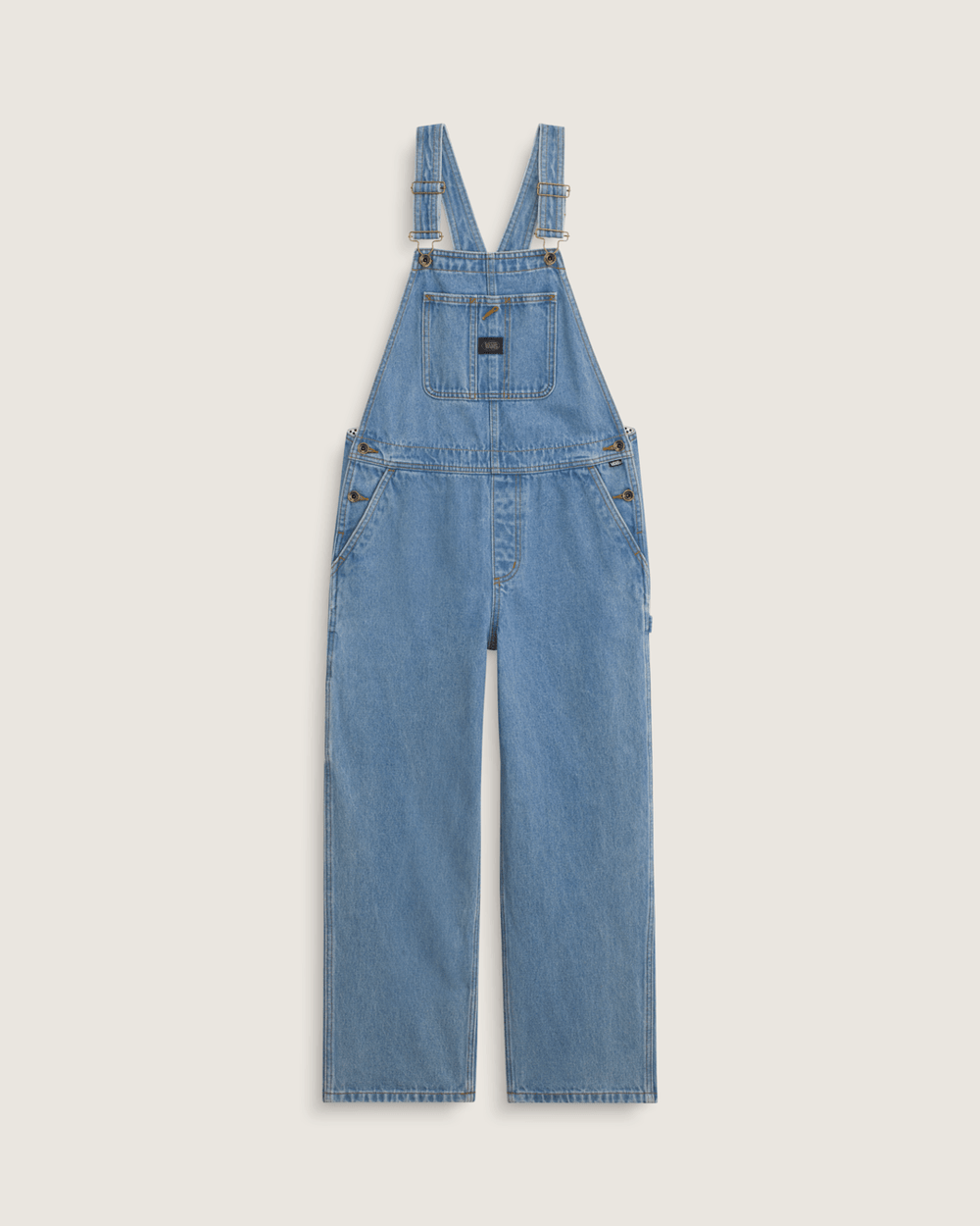 Women Vans Chore Denim Overall in Stonewash Blue