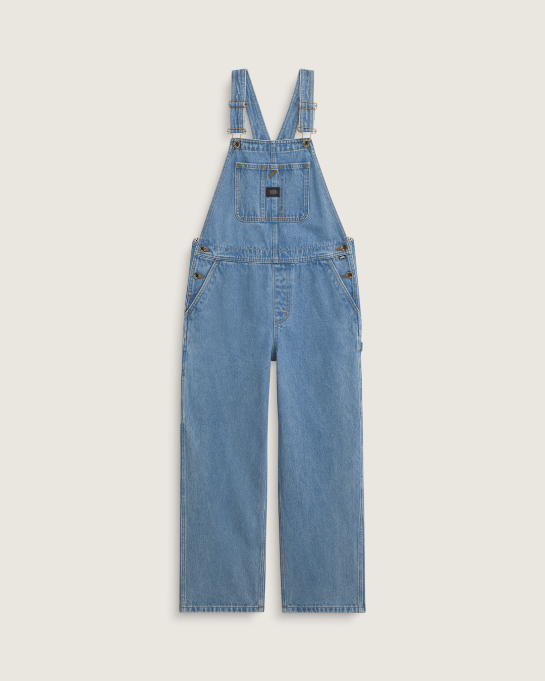 Women Vans Chore Denim Overall in Stonewash Blue