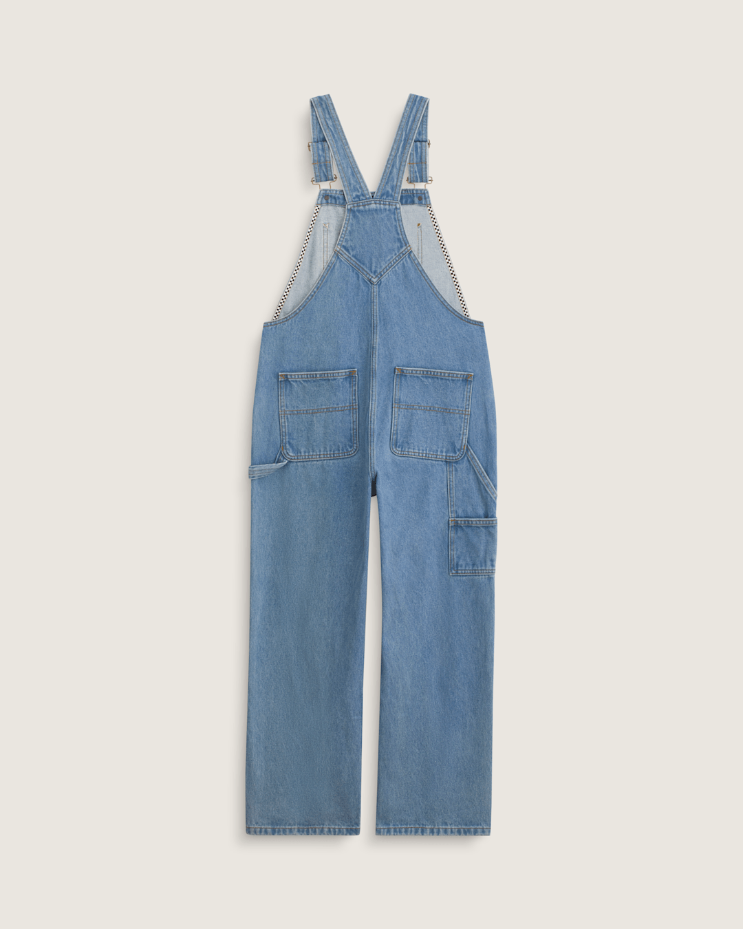 Women Vans Chore Denim Overall in Stonewash Blue