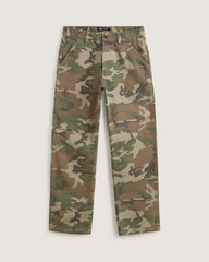 Women|Men Vans Drill Chore Carpenter Loose Denim Pants in Vintage Camo Black