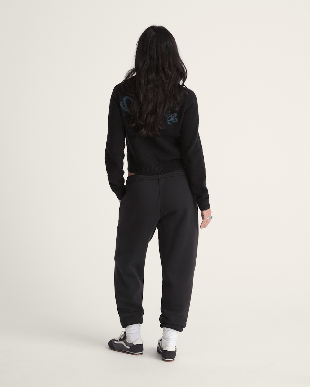 Women Vans Salton Fleece Jogger Pants in Black