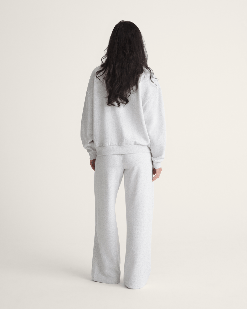 Women Vans Drop V Sweatpants in White Heather