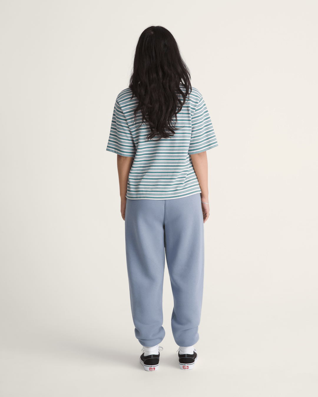 Women Vans Salton Fleece Jogger Pants in Glacial Slate Blue