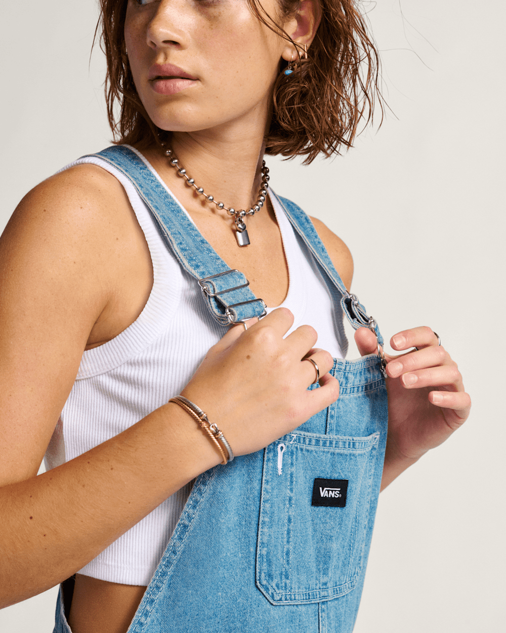 Women Vans Sirelle Overalls in Blue