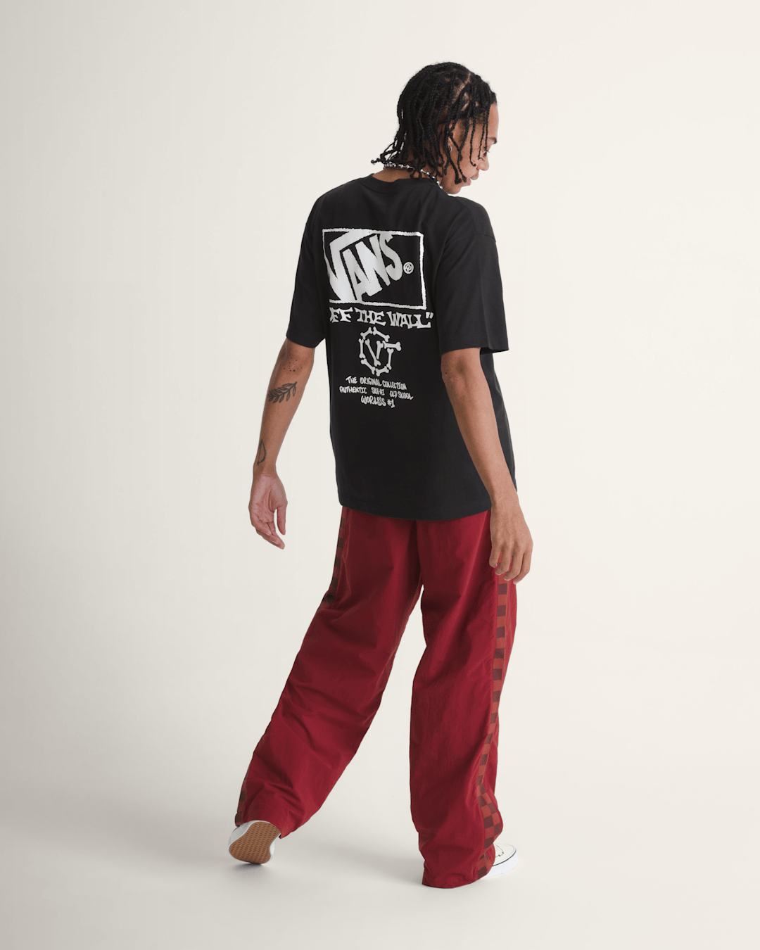 Women|Men Vans Ronnie Track Pants in Bordeaux Red