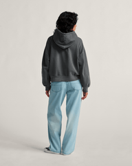 Women Vans Check-5 Baggy Denim Pants in Light Stonewash Grey