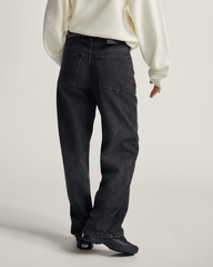 Women Vans Sirelle 5 Pocket Denim Puddle Pants in Black