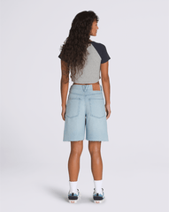Women Vans Sirelle Cut-Off 9'' Jorts in Light Stonewash Blue