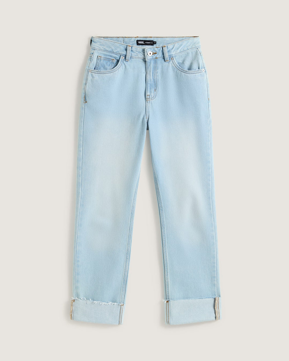 Women Vans Annabelle Pants in Light Stonewash Blue