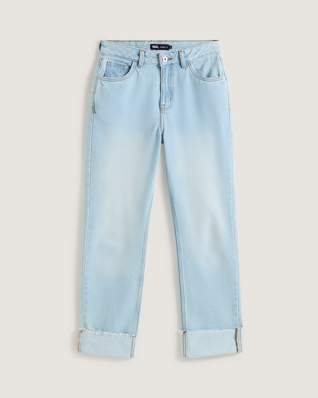 Women Vans Annabelle Pants in Light Stonewash Blue