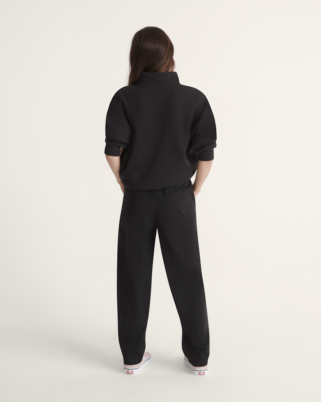 Women Vans Clifton Barrel Pants in Black