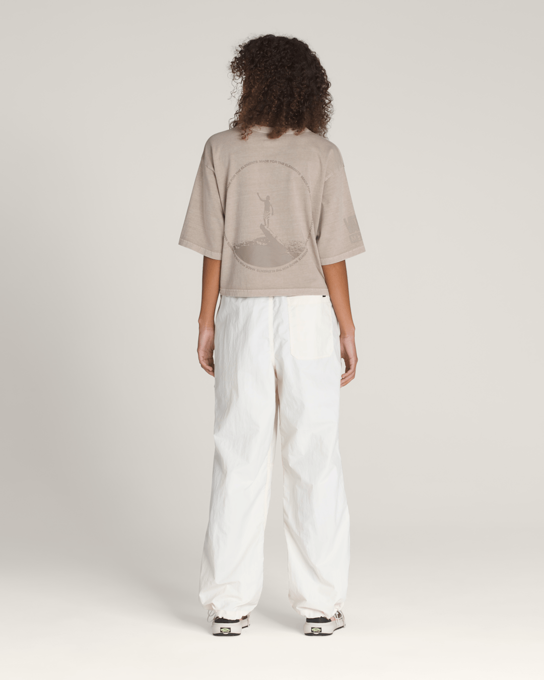 Women Vans Trek Guide Pants in Cream White