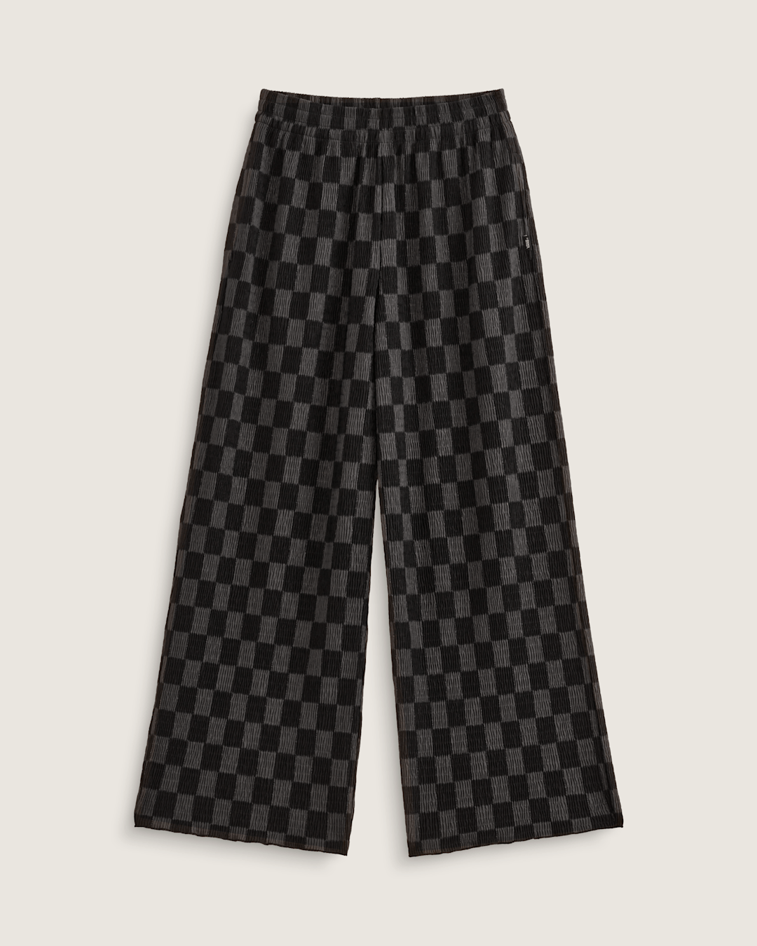 Women Vans Wren Checkerboard Pants in Checkerboard Black / Grey