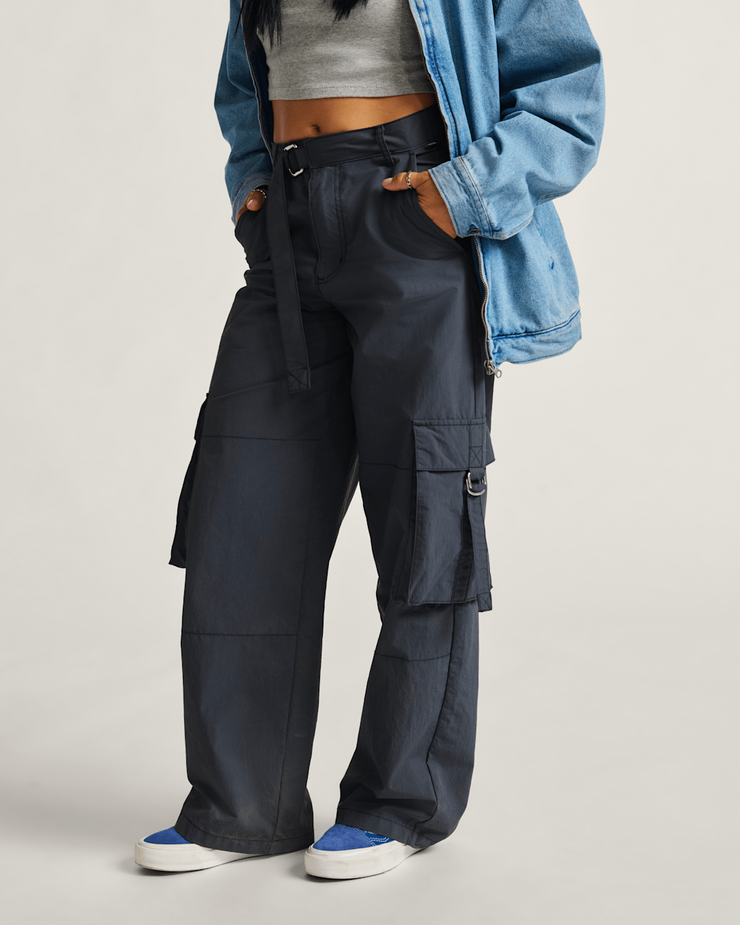 Women Vans Cobra Cargo Pants in Asphalt Grey