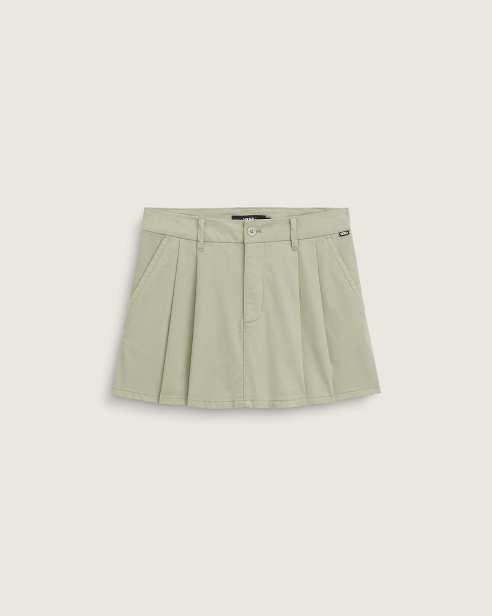 Women Vans Authentic Chino Mini Skirt in Soft Sage Green